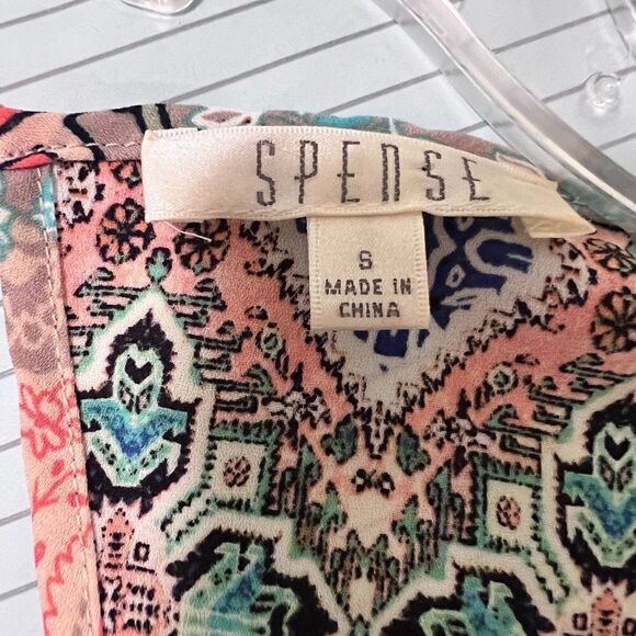 Spense Summery Patchwork  and Lace Sleeveless Top Size Small - Picture 3 of 6